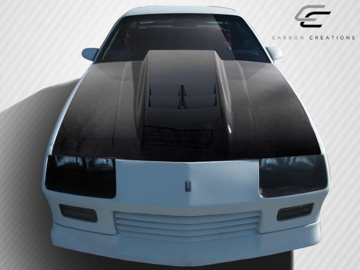 1982-1992 Chevrolet Camaro Carbon Creations ZL1 Look Hood - 1 Piece / Vehicle Year Make Model Trim - 1982-1992-Chevrolet Camaro ALL / Product Type - Hood / Style Name -ZL1 Look / Kit Material - Carbon Fiber / Notes - Note: Hood pins are required.