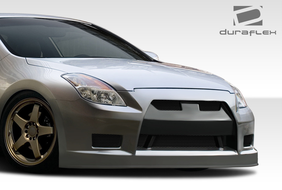 2008-2009 Nissan Altima 2DR Duraflex GT-R Front Bumper Cover - 1 Piece / Vehicle Year Make Model Trim - 2008-2009-Nissan Altima 2DR / Product Type - Front Bumper / Style Name -GT-R / Kit Material - FRP (Fiberglass Reinforced Plastics) / Notes -