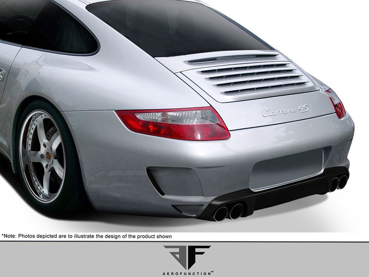 2005-2008 Porsche 911 Carrera 997 Carrera AF-1 Rear Bumper Cover (will only fit c4/c4s) ( GFK ) - 1 Piece (S)