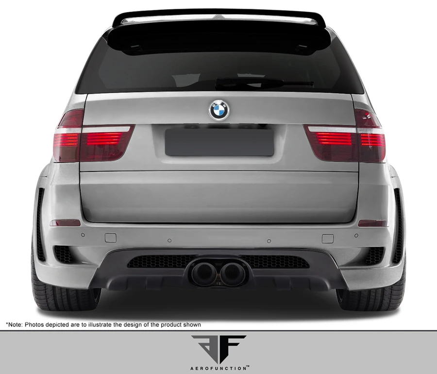 2010-2013 BMW X5 X5M E70 AF-1 Wide Body Rear Bumper Cover ( GFK ) - 1 Piece (S)