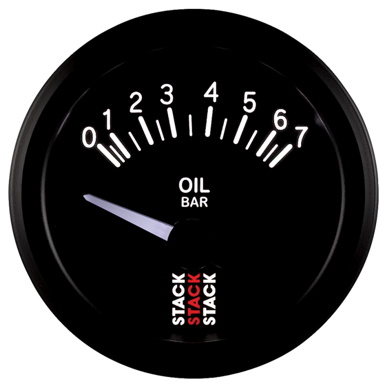Autometer Stack 52mm 0-7 Bar M10 (M) Electric Oil Pressure Gauge - Black - ST3201