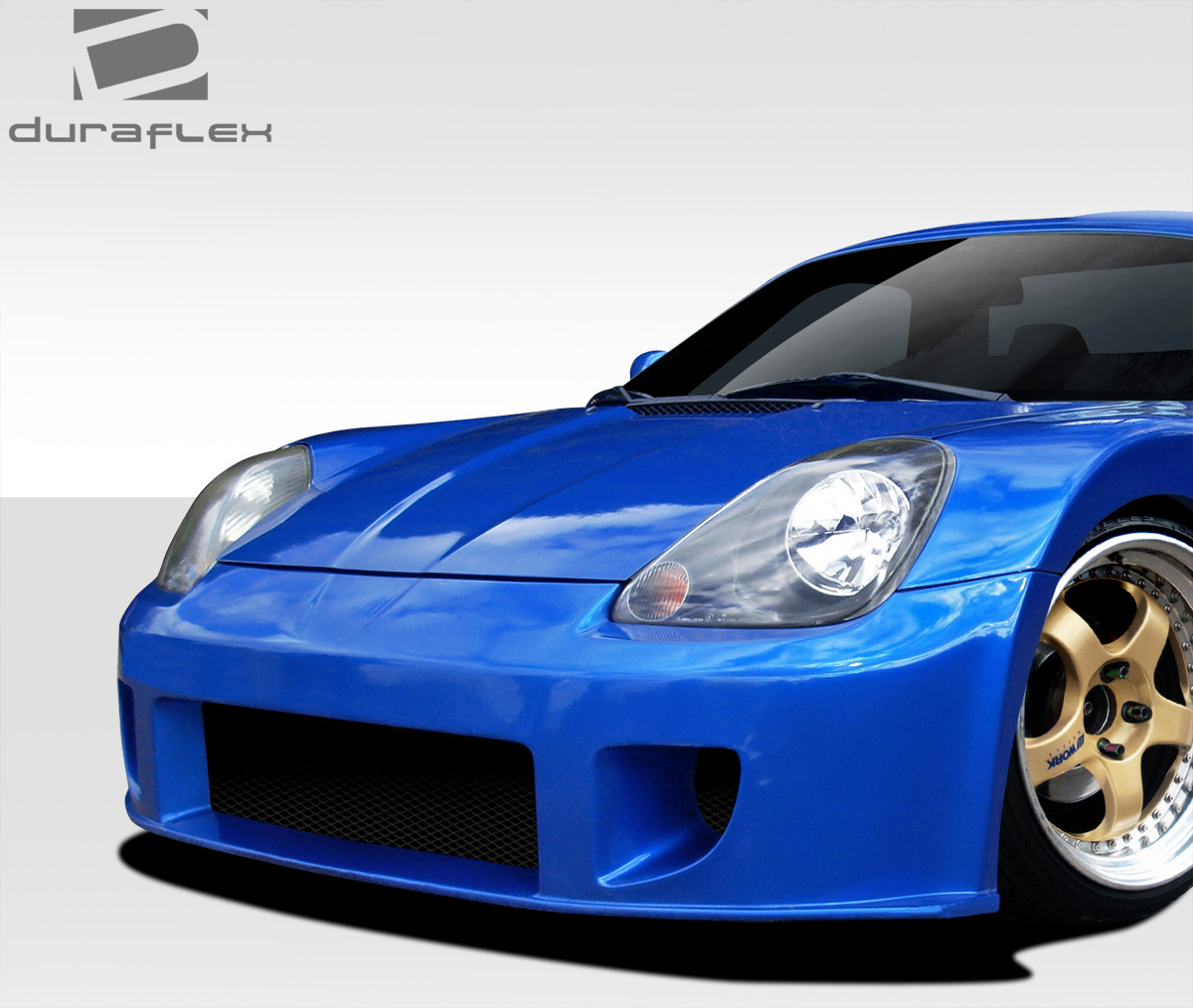 2000-2005 Toyota MRS MR2 Spyder Duraflex TD3000 Wide Body Front Bumper Cover - 1 Piece / Vehicle Year Make Model Trim - 2000-2005-Toyota MRS ALL / Product Type - Front Bumper / Style Name -TD3000 / Kit Material - FRP (Fiberglass Reinforced Plastics) / Notes -