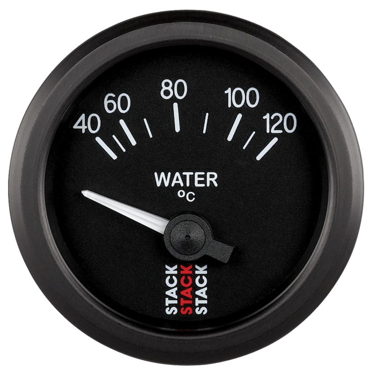Autometer 52mm Stack Instruments 40-120 Degree C Electric Water Temperature Gauge - Black - ST3207