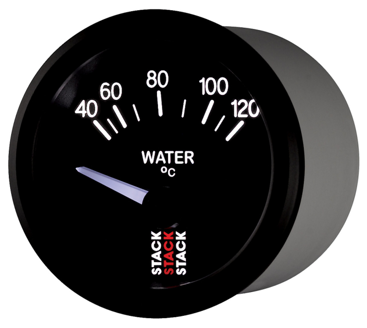 Autometer 52mm Stack Instruments 40-120 Degree C Electric Water Temperature Gauge - Black - ST3207