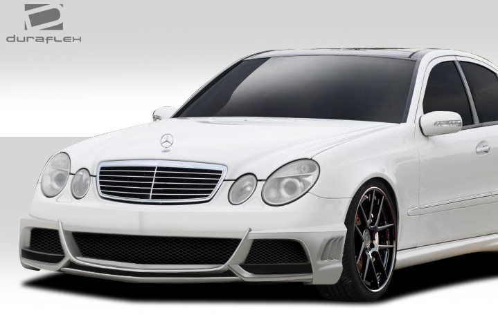 2003-2006 Mercedes E Class W211 Duraflex W-1 Front Bumper Cover - 1 Piece / Vehicle Year Make Model Trim - 2003-2006-Mercedes E Class ALL / Product Type - Front Bumper / Style Name -W-1 / Kit Material - FRP (Fiberglass Reinforced Plastics) / Notes - Note: this bumper was designed to use universal led 1 (109234) or universal led 3 (109236)