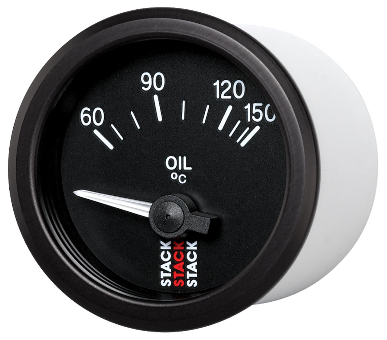 Autometer Stack 52mm 60-150 Deg C M10 Male Electric Oil Temp Gauge - Black - ST3209