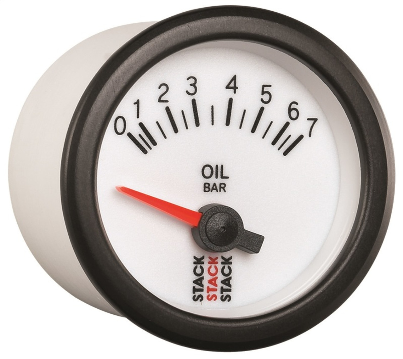 Autometer Stack 52mm 0-7 Bar M10 Male Electric Oil Pressure Gauge - White - ST3251