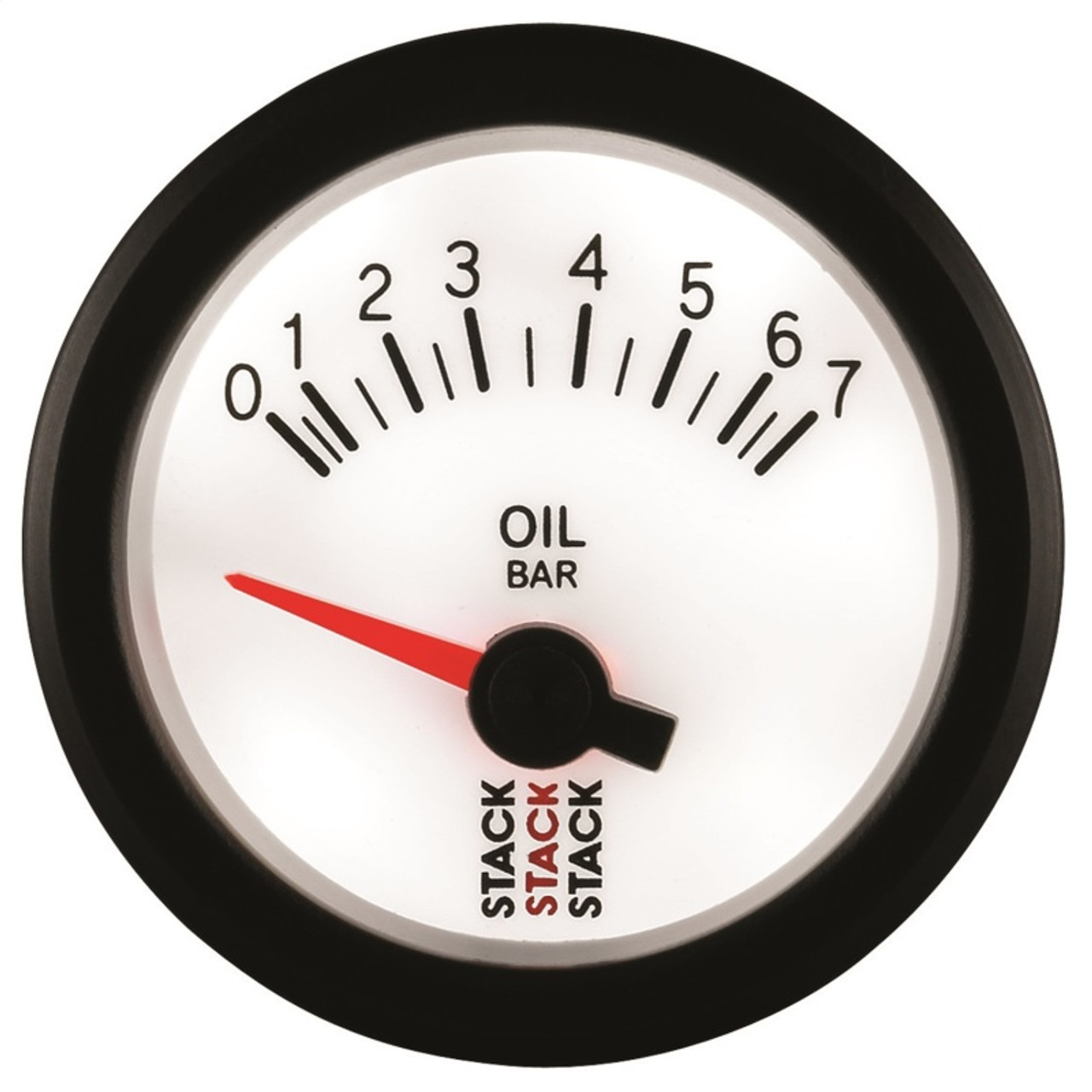 Autometer Stack 52mm 0-7 Bar M10 Male Electric Oil Pressure Gauge - White - ST3251