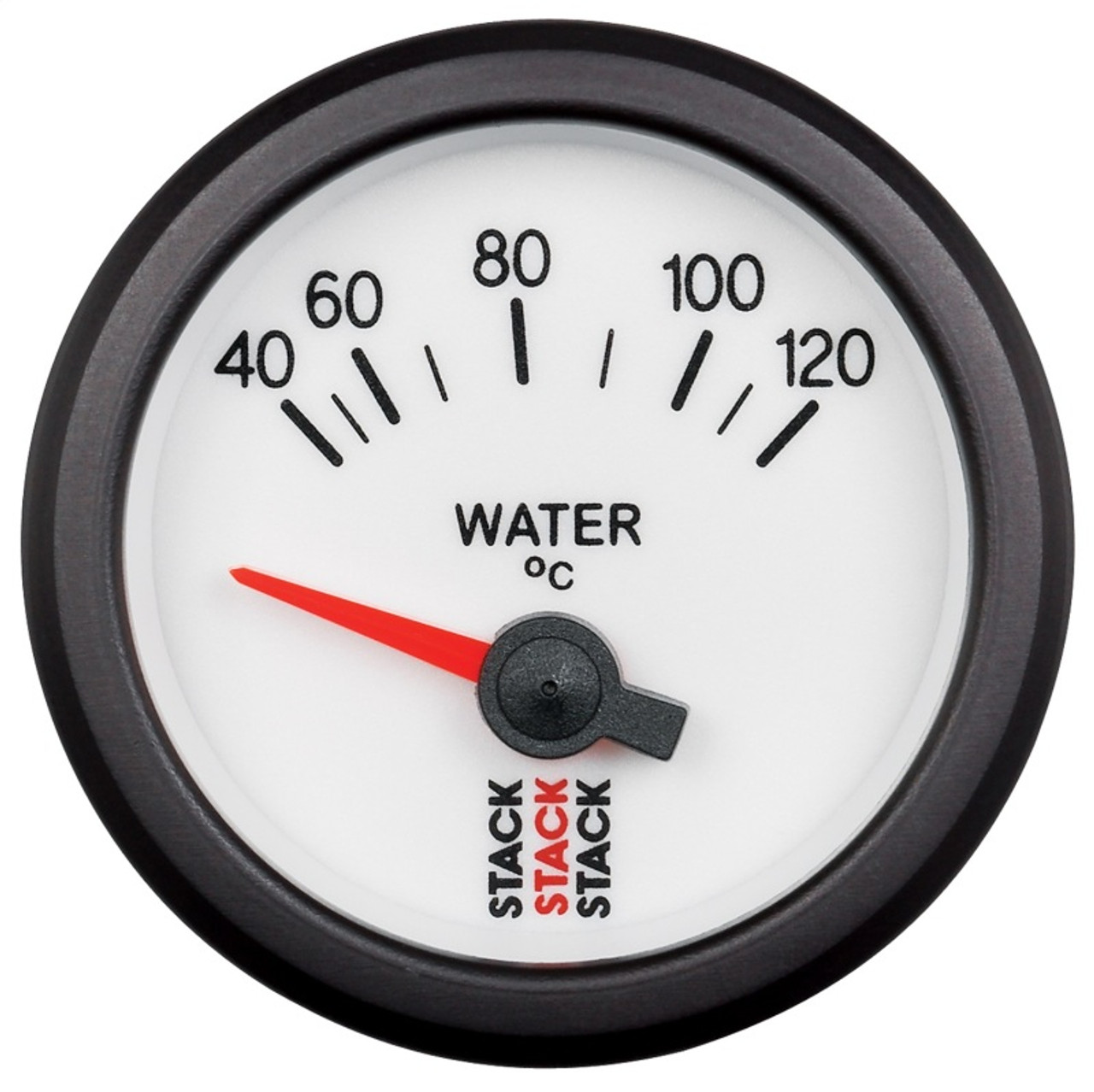 Autometer Stack 52mm 40-120 Deg C M10 Male Electric Water Temp Gauge - White - ST3257