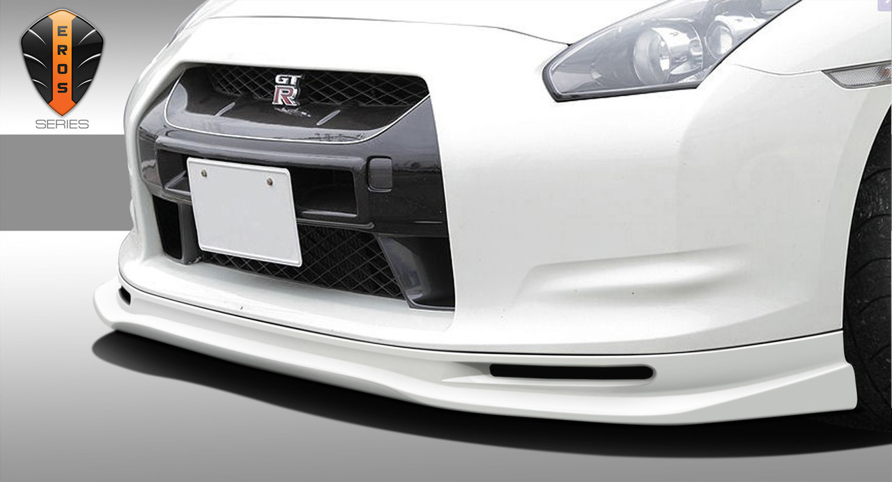 2009-2011 Nissan GT-R R35 Eros Version 5 Front Lip Under Spoiler Air Dam - 1 Piece / Vehicle Year Make Model Trim - 2009-2011-Nissan GTR ALL / Product Type - Front Lip/Add On / Style Name -Eros Version 5 / Kit Material - FRP (Fiberglass Reinforced Plastics) / Notes -