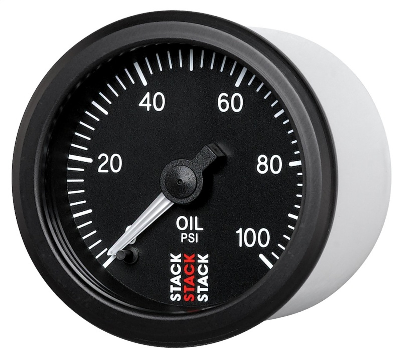 Autometer Stack 52mm 0-100 PSI 1/8in NPTF Male Pro Stepper Motor Oil Pressure Gauge - Black - ST3302