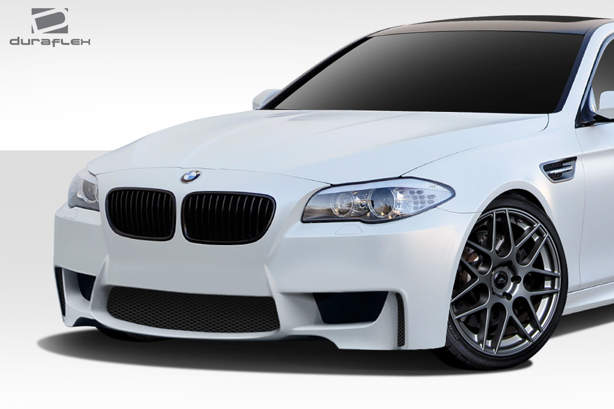 2011-2016 BMW 5 Series F10 4DR Duraflex 1M Look Front Bumper Cover - 1 Piece / Vehicle Year Make Model Trim - 2011-2016-BMW 5 Series 4DR / Product Type - Front Bumper / Style Name -1M Look / Kit Material - FRP (Fiberglass Reinforced Plastics) / Notes - Note: led light is optional, part number is 109463