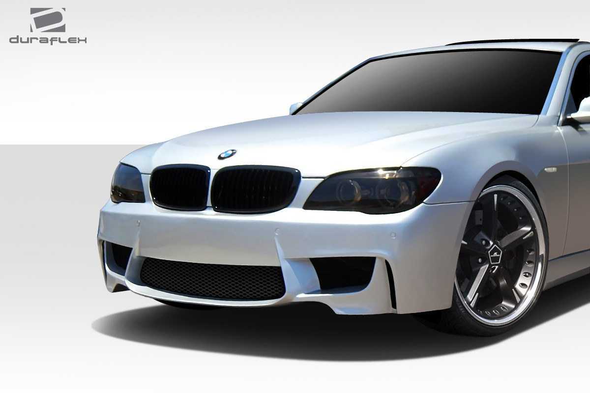 2006-2008 BMW 7 Series E65 E66 Duraflex 1M Look Front Bumper Cover - 1 Piece / Vehicle Year Make Model Trim - 2006-2008-BMW 7 Series ALL / Product Type - Front Bumper / Style Name -1M Look / Kit Material - FRP (Fiberglass Reinforced Plastics) / Notes -