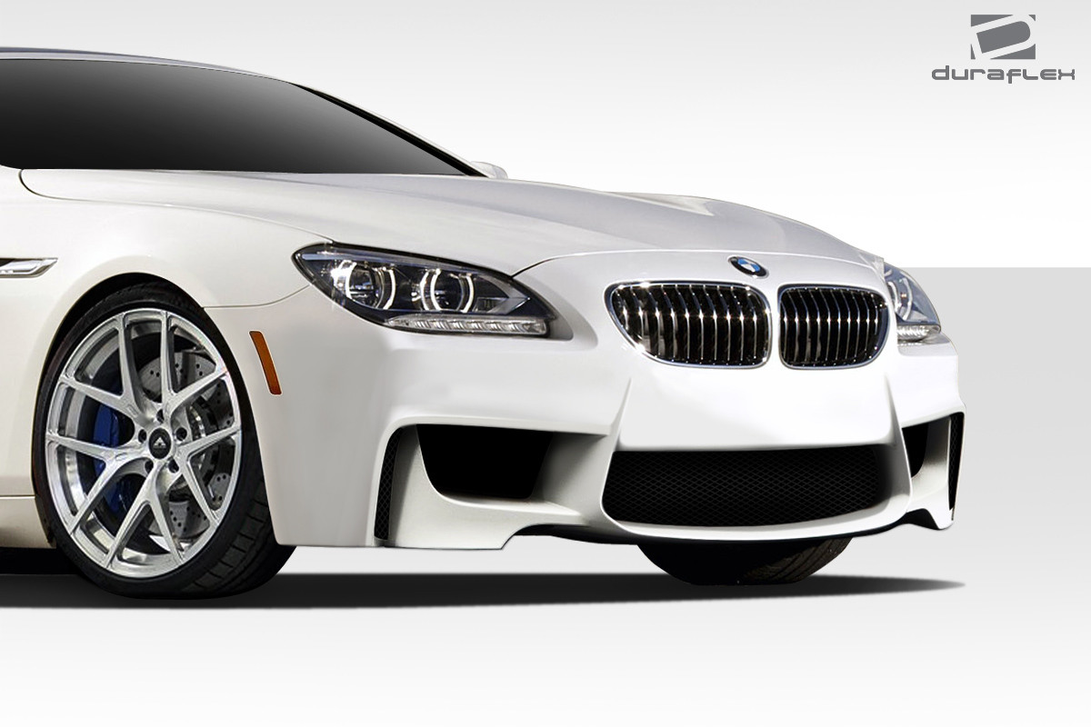 2011-2019 BMW 6 Series F06 F12 F13 Duraflex 1M Look Front Bumper Cover - 1 Piece / Vehicle Year Make Model Trim - 2011-2019-BMW 6 Series ALL / Product Type - Front Bumper / Style Name -1M Look / Kit Material - FRP (Fiberglass Reinforced Plastics) / Notes -