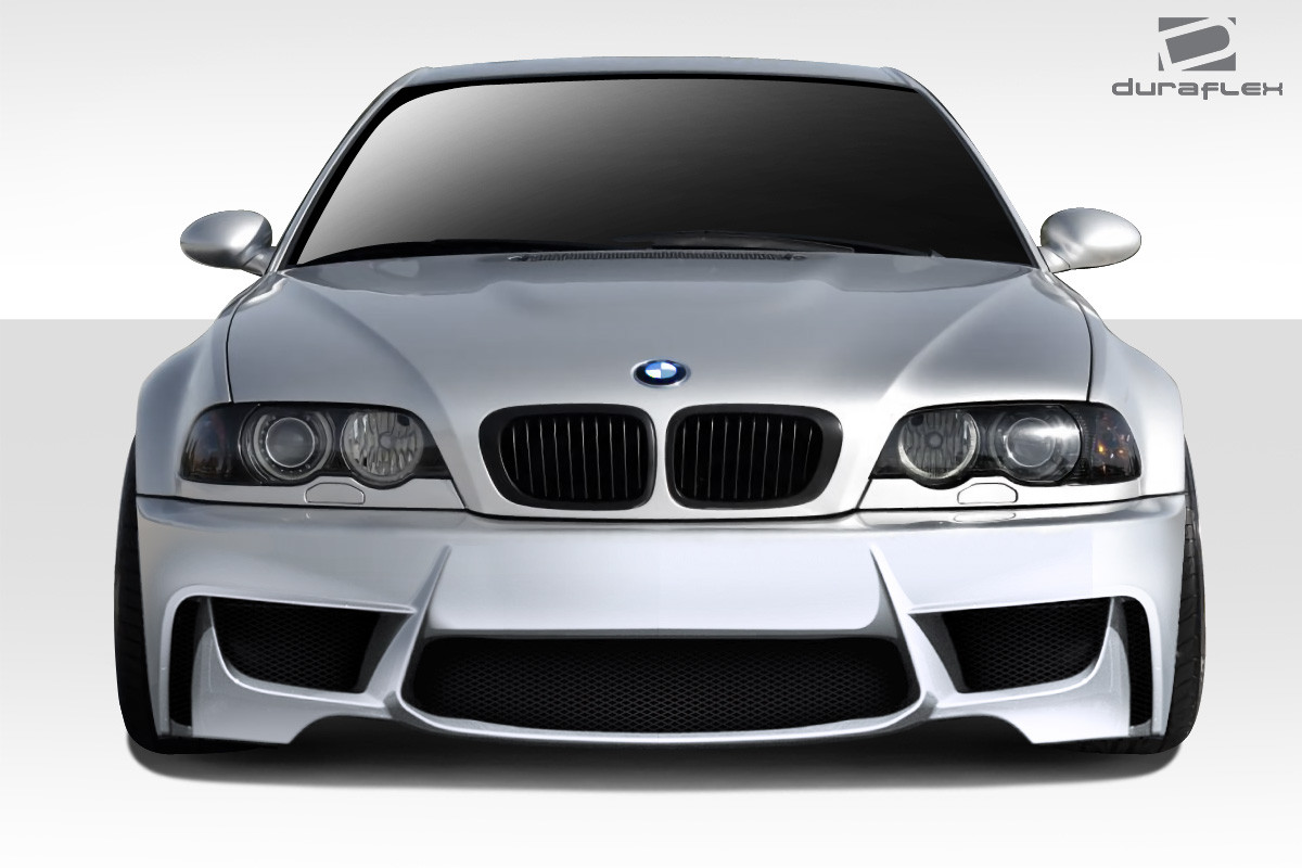 2001-2006 BMW M3 E46 Duraflex 1M Look Front Bumper Cover - 1 Piece / Vehicle Year Make Model Trim - 2001-2006-BMW M3 ALL / Product Type - Front Bumper / Style Name -1M Look / Kit Material - FRP (Fiberglass Reinforced Plastics) / Notes -