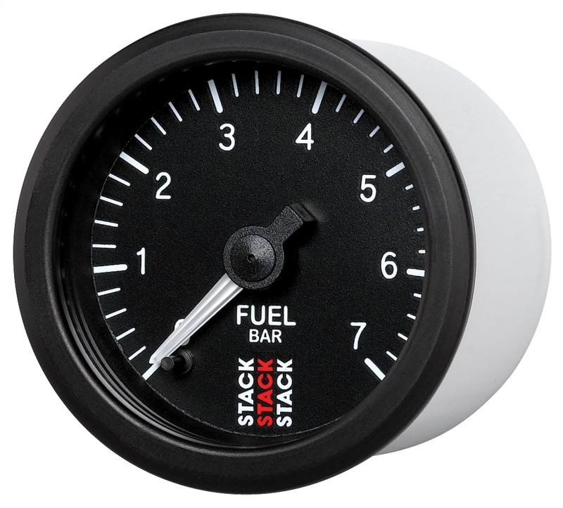 Autometer Stack 52mm 0-7 Bar M10 Male Pro Stepper Motor Fuel Pressure Gauge - Black - ST3305