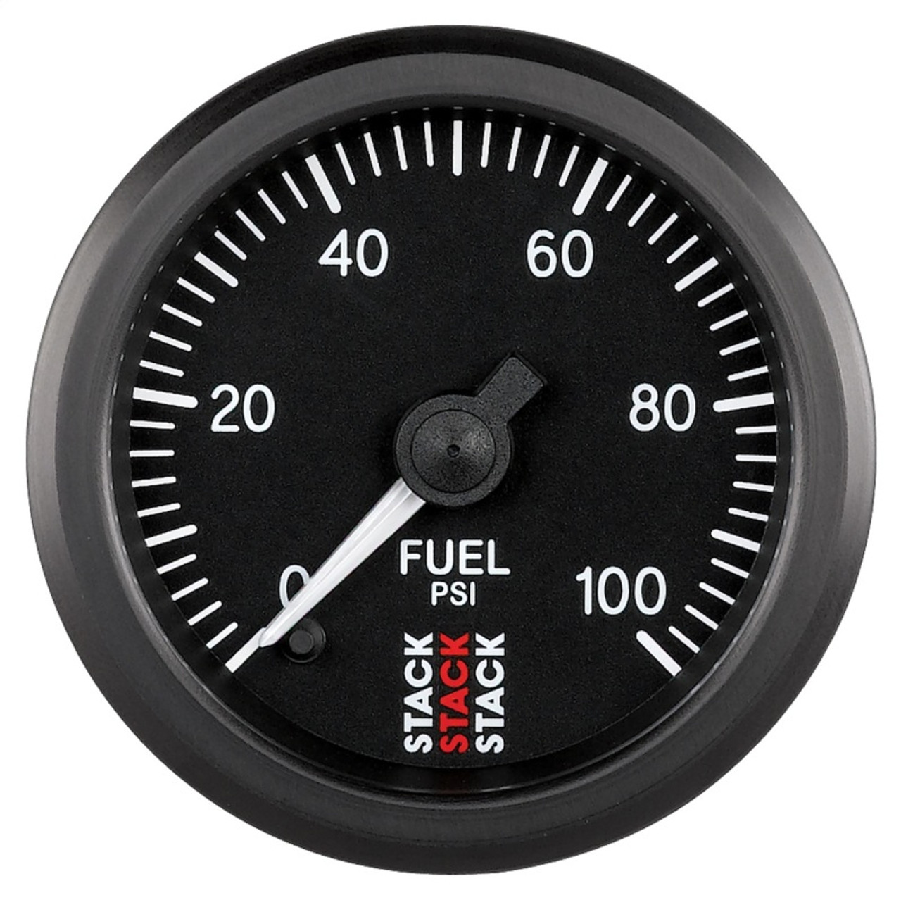 Autometer Stack 52mm 0-100 PSI 1/8in NPTF Male Pro Stepper Motor Fuel Pressure Gauge - Black - ST3306