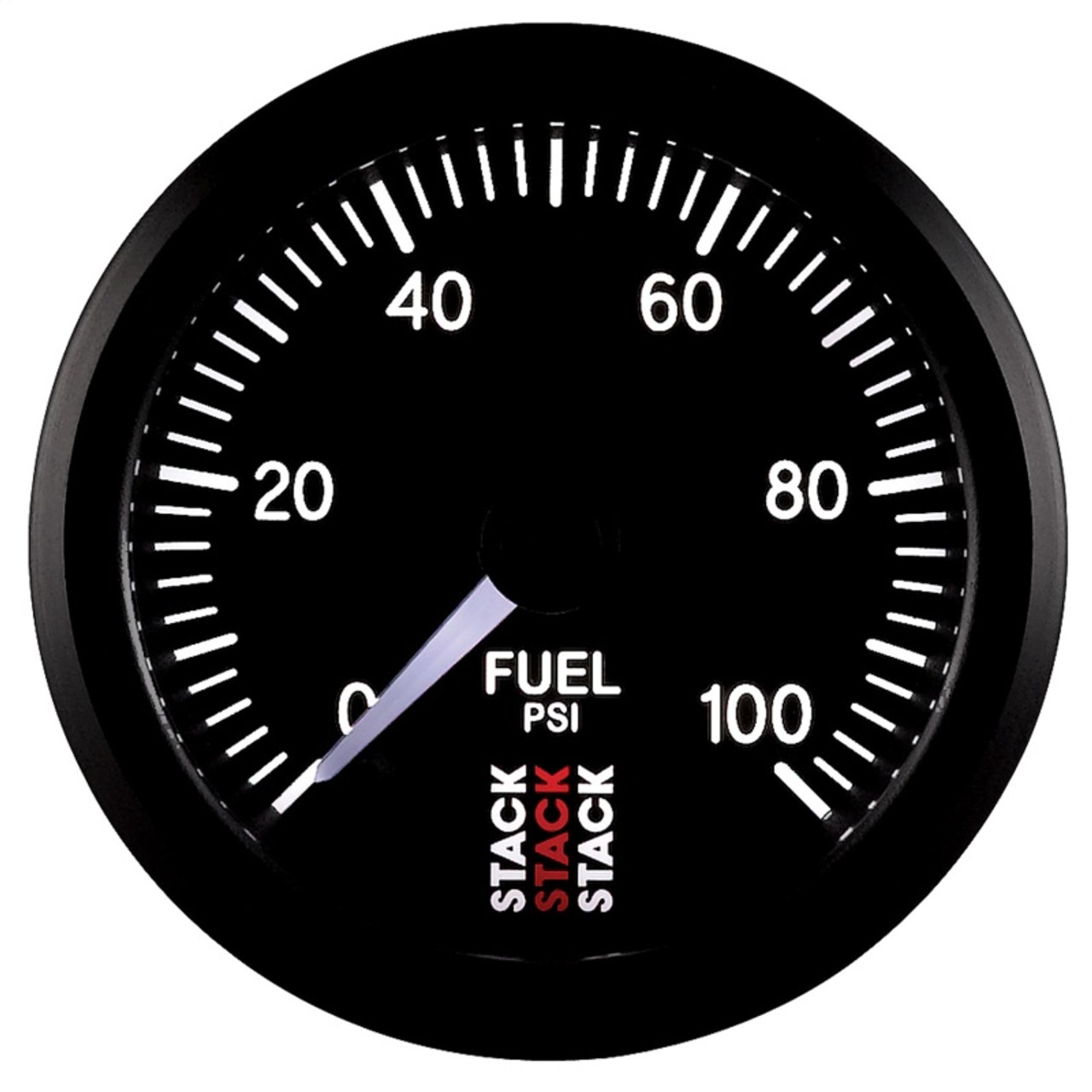 Autometer Stack 52mm 0-100 PSI 1/8in NPTF Male Pro Stepper Motor Fuel Pressure Gauge - Black - ST3306