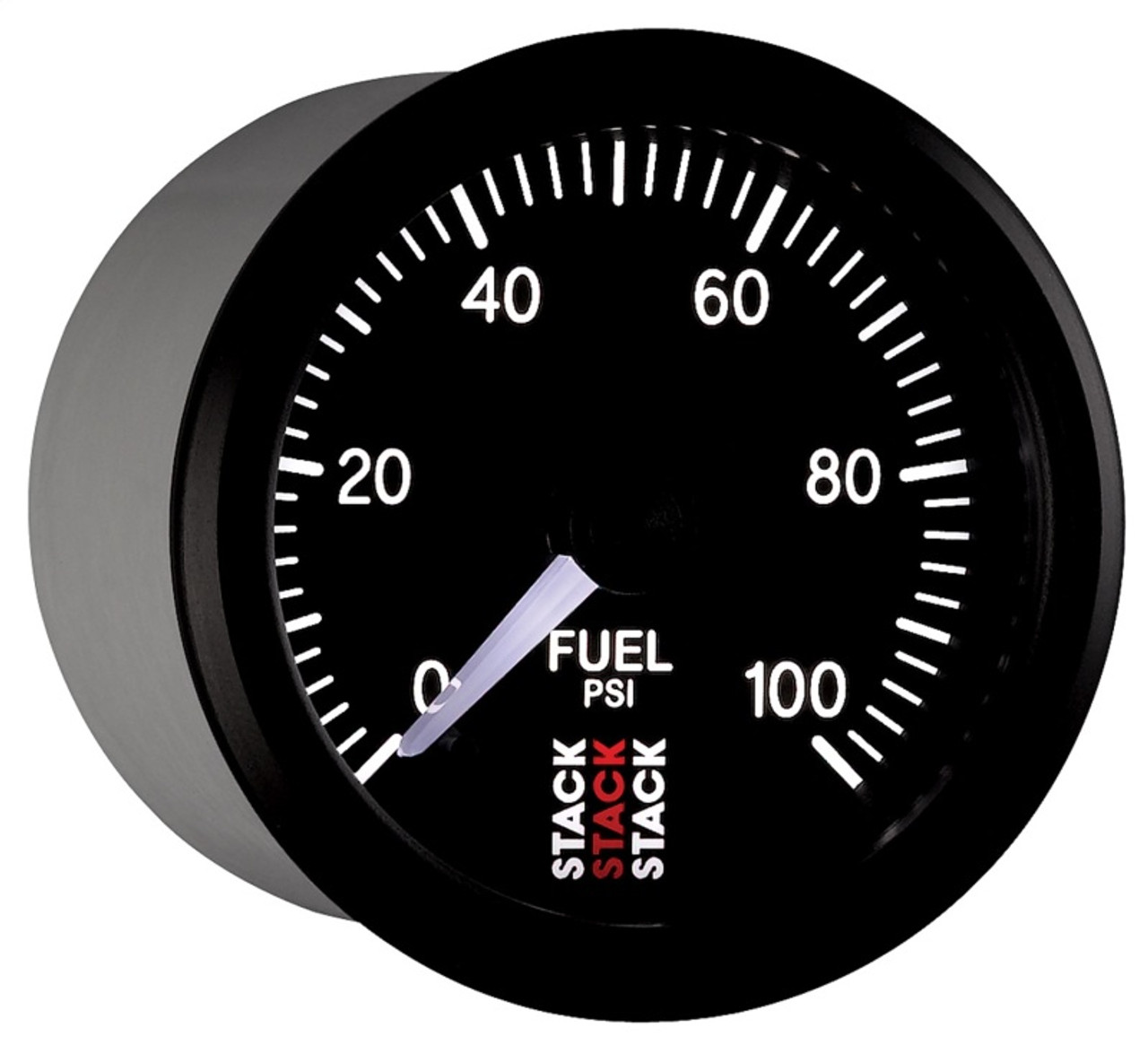 Autometer Stack 52mm 0-100 PSI 1/8in NPTF Male Pro Stepper Motor Fuel Pressure Gauge - Black - ST3306