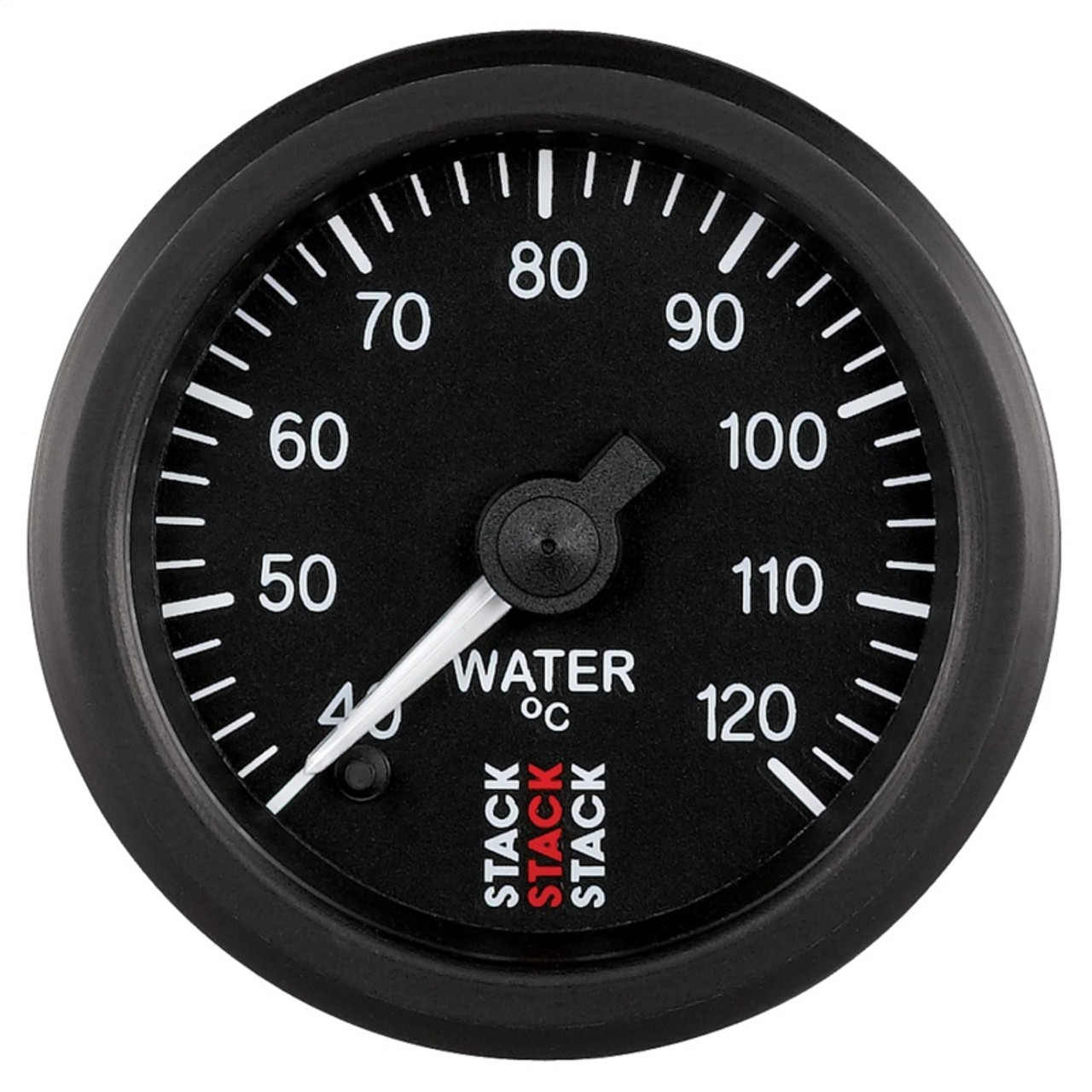 Autometer Stack 52mm 40-120 Deg C 1/8in NPTF Male Pro Stepper Motor Water Temp Gauge - Black - ST3307