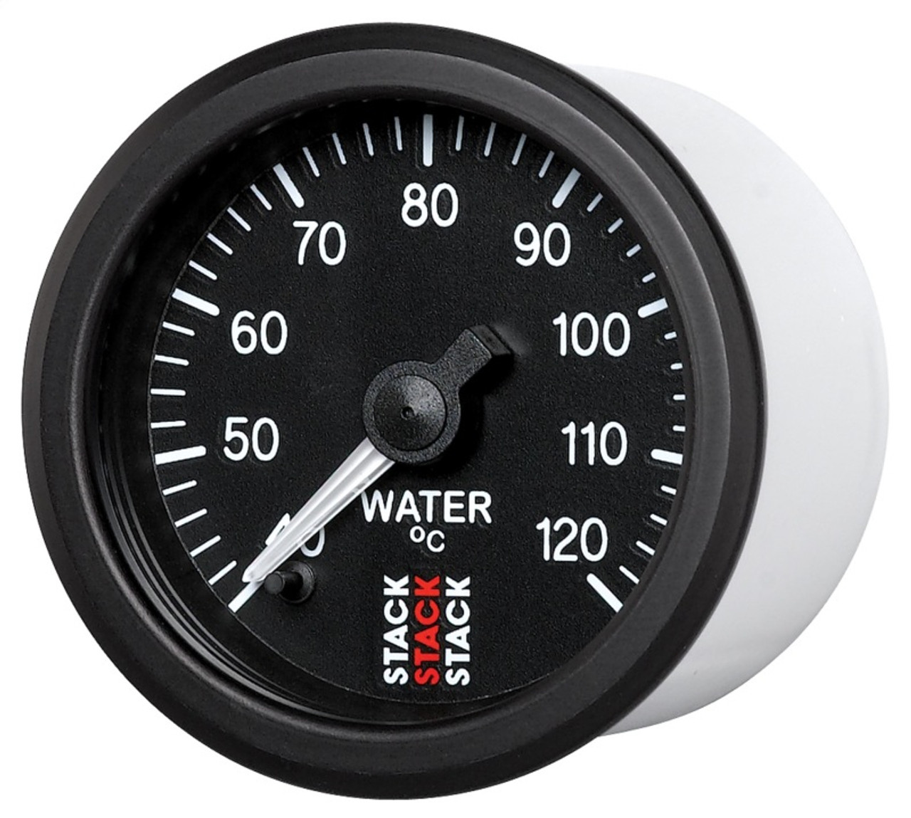Autometer Stack 52mm 40-120 Deg C 1/8in NPTF Male Pro Stepper Motor Water Temp Gauge - Black - ST3307