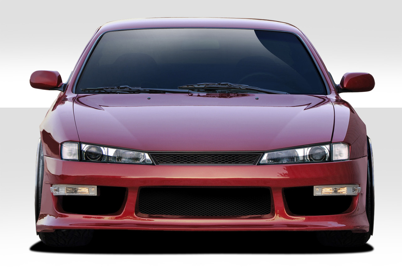 1997-1998 Nissan 240SX S14 Duraflex V-Speed Wide Body Kit  (+35mm) - 8 Piece / Vehicle Year Make Model Trim - 1997-1998-Nissan 240SX ALL / Product Type - Kit / Style Name -V-Speed / Kit Material - FRP (Fiberglass Reinforced Plastics) / Notes - Note: Must be used in conjunction with entire V-Speed Widebody Kit +35mm wider front and rear