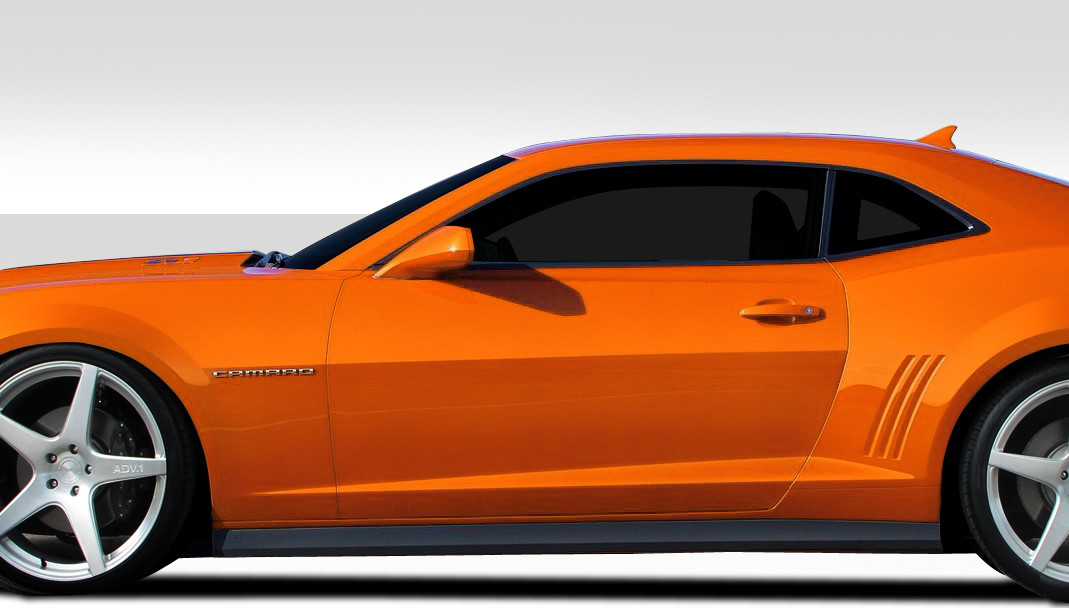 2010-2013 Chevrolet Camaro Duraflex ZL1 Look Body Kit - 5 Piece - Includes ZL1 Look Front Bumper Cover (108184) ZL1 Look Side Skirt Rocker Panels (109022) ZL1 Look Rear Bumper Cover (109021) ZL1 Look Hood (108185) / Vehicle Year Make Model Trim - 2010-2013-Chevrolet Camaro ALL / Product Type - Kit / Style Name -ZL1 Look / Kit Material - FRP (Fiberglass Reinforced Plastics) / Notes -
