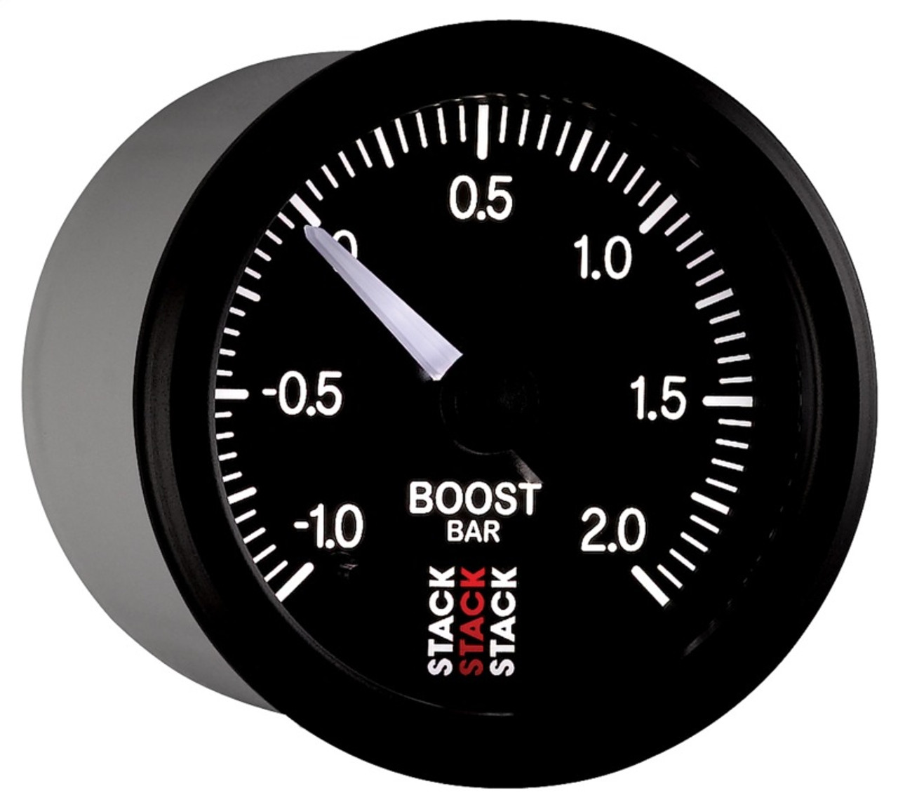 Autometer Stack 52mm -1 to +2 Bar (Incl T-Fitting) Pro Stepper Motor Boost Pressure Gauge - Black - ST3311