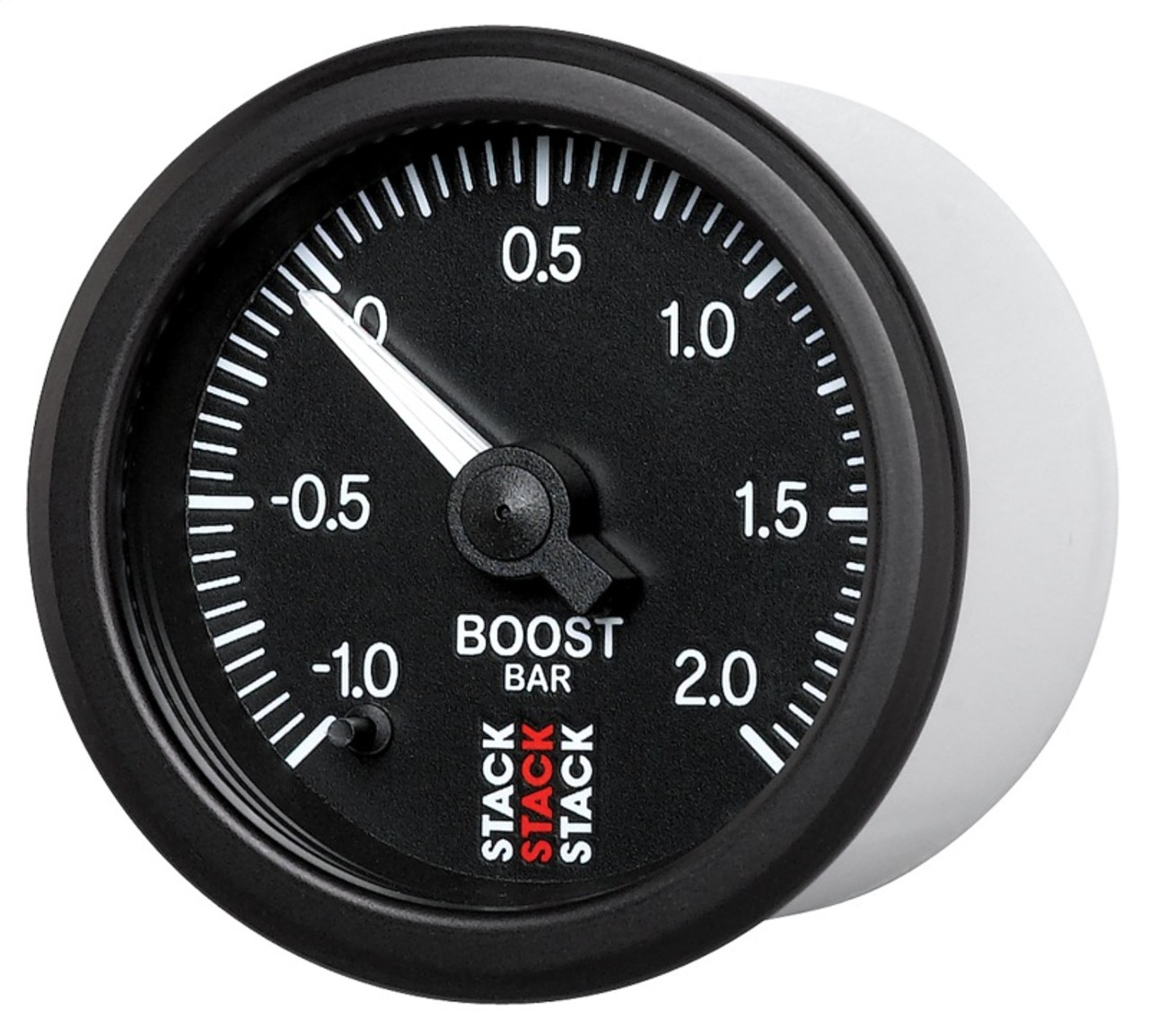 Autometer Stack 52mm -1 to +2 Bar (Incl T-Fitting) Pro Stepper Motor Boost Pressure Gauge - Black - ST3311