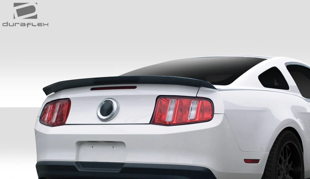 2010-2014 Ford Mustang Duraflex R500 Wing Trunk Lid Spoiler - 1 Piece (S) / Vehicle Year Make Model Trim - 2010-2014-Ford Mustang ALL / Product Type - Wing / Style Name -R500 / Kit Material - FRP (Fiberglass Reinforced Plastics) / Notes -