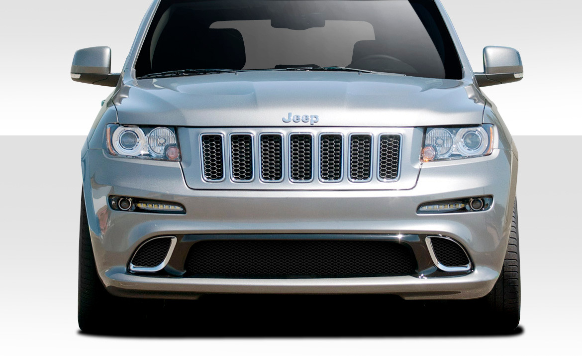 2011-2013 Jeep Grand Cherokee Duraflex SRT Look Body Kit - 4 Piece - Includes SRT Look Front Bumper Cover (109616) SRT Look Side Skirt Rocker Panels (109617) SRT Look Rear Bumper Cover (109618) / Vehicle Year Make Model Trim - 2011-2013-Jeep Grand Cherokee ALL / Product Type - Kit / Style Name -SRT Look / Kit Material - FRP (Fiberglass Reinforced Plastics) / Notes -