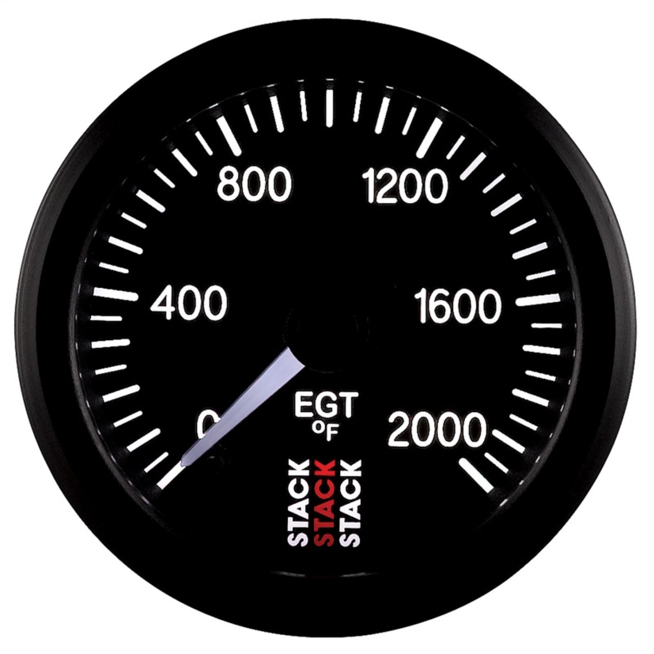 Autometer Stack 52mm 0-2000 Deg F Pro Stepper Motor Exhaust Gas Temp Gauge - Black - ST3314
