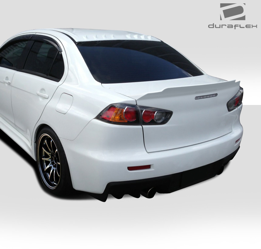 2008-2017 Mitsubishi Lancer / Lancer Evolution 10 Duraflex GT Concept Trunk - 1 Piece (S) / Vehicle Year Make Model Trim - 2008-2017-Mitsubishi Lancer ALL / Product Type - Trunk/Hatch / Style Name -GT Concept / Kit Material - FRP (Fiberglass Reinforced Plastics) / Notes -