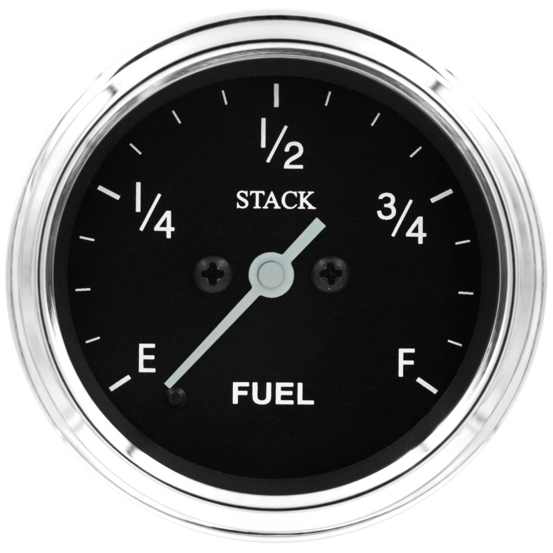 Autometer Stack 52mm 0-280 Ohm Programmable Pro Stepper Motor Fuel Level Gauge - Classic - ST3315C