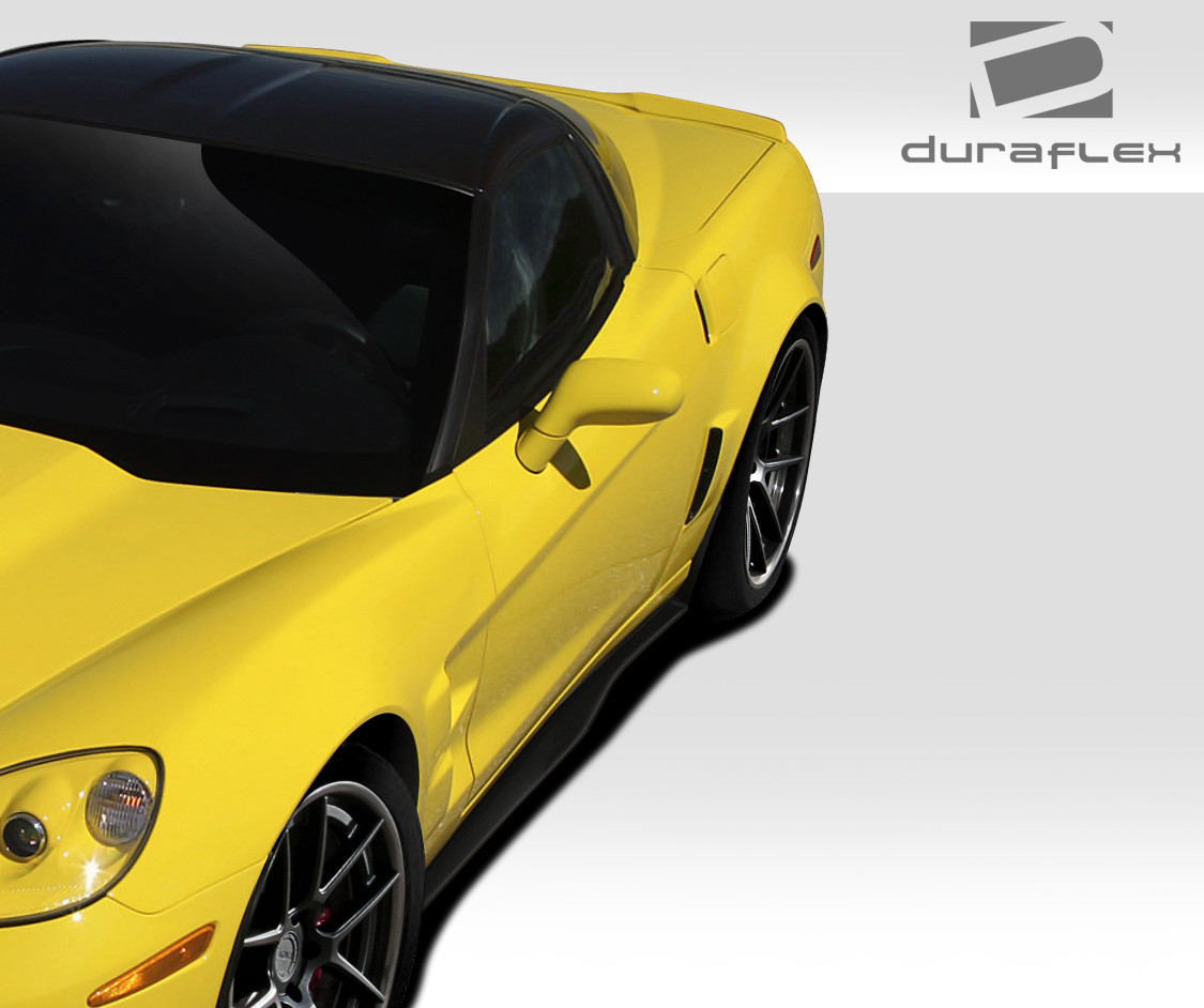 2005-2013 Chevrolet Corvette C6 Duraflex Stingray Z Side Skirt Rocker Panels - 2 Piece / Vehicle Year Make Model Trim - 2005-2013-Chevrolet Corvette ALL / Product Type - Sideskirts / Style Name -Stingray Z / Kit Material - FRP (Fiberglass Reinforced Plastics) / Notes -