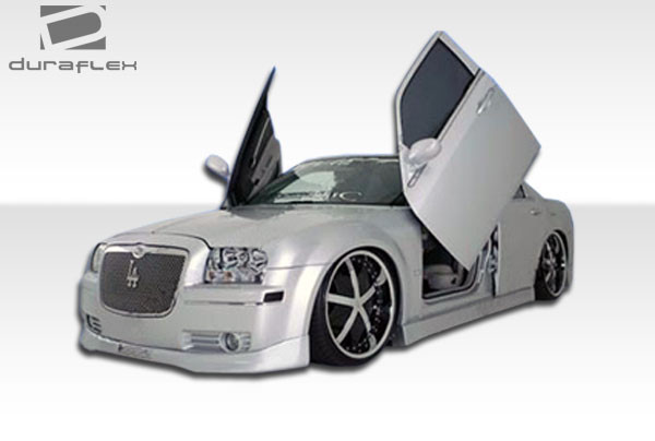 2005-2010 Chrysler 300 Duraflex Elegante Body Kit - 4 Piece - Includes Elegante Front Lip Under Spoiler Air Dam (100629) Elegante Rear Lip Under Spoiler Air Dam (102236) Elegante Side Skirts Rocker Panels (100631) / Vehicle Year Make Model Trim - 2005-2010-Chrysler 300 ALL / Product Type - Kit / Style Name -Elegante / Kit Material - FRP (Fiberglass Reinforced Plastics) / Notes -