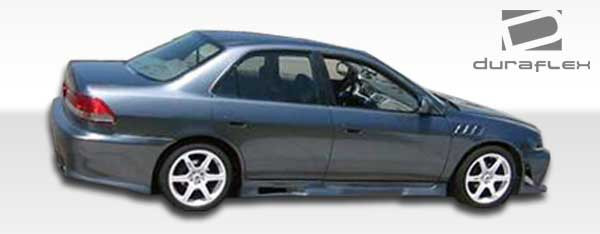 1998-2002 Honda Accord 4DR Duraflex R34 Body Kit - 4 Piece - Includes R34 Front Bumper Cover (101991) Spyder Rear Bumper Cover (101985) Spyder Side Skirts Rocker Panels (101986) / Vehicle Year Make Model Trim - 1998-2002-Honda Accord 4DR / Product Type - Kit / Style Name -R34 / Kit Material - FRP (Fiberglass Reinforced Plastics) / Notes -