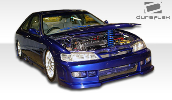 1994-1995 Honda Accord 2DR Duraflex R34 Body Kit - 4 Piece - Includes R34 Front Bumper Cover (101476) Spyder Rear Bumper Cover (101463) Spyder Side Skirts Rocker Panels (101448) / Vehicle Year Make Model Trim - 1994-1995-Honda Accord 2DR / Product Type - Kit / Style Name -R34 / Kit Material - FRP (Fiberglass Reinforced Plastics) / Notes -