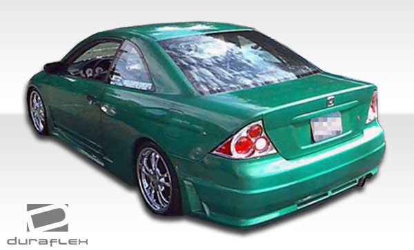 2001-2003 Honda Civic 2DR Duraflex R34 Body Kit - 4 Piece - Includes R34 Front Bumper Cover (100256) R34 Rear Bumper Cover (100239) R34 Side Skirts Rocker Panels (100240) / Vehicle Year Make Model Trim - 2001-2003-Honda Civic 2DR / Product Type - Kit / Style Name -R34 / Kit Material - FRP (Fiberglass Reinforced Plastics) / Notes -