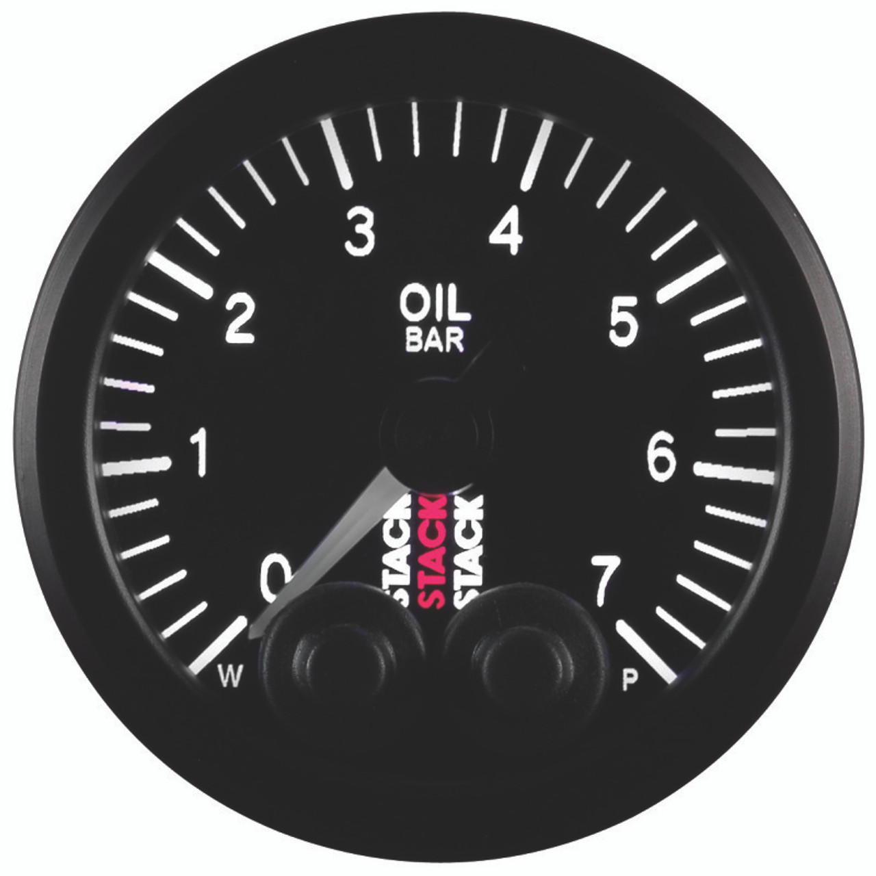 Autometer Stack 52mm 0-7 Bar M10 Male Pro-Control Oil Pressure Gauge - Black - ST3501
