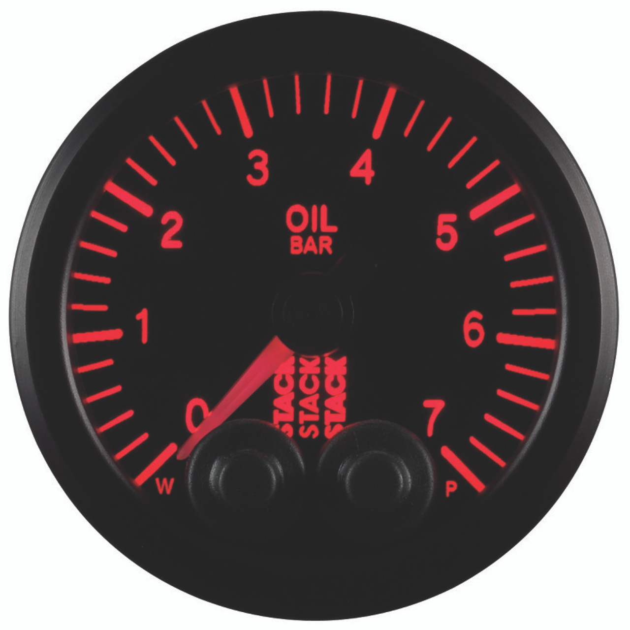 Autometer Stack 52mm 0-7 Bar M10 Male Pro-Control Oil Pressure Gauge - Black - ST3501