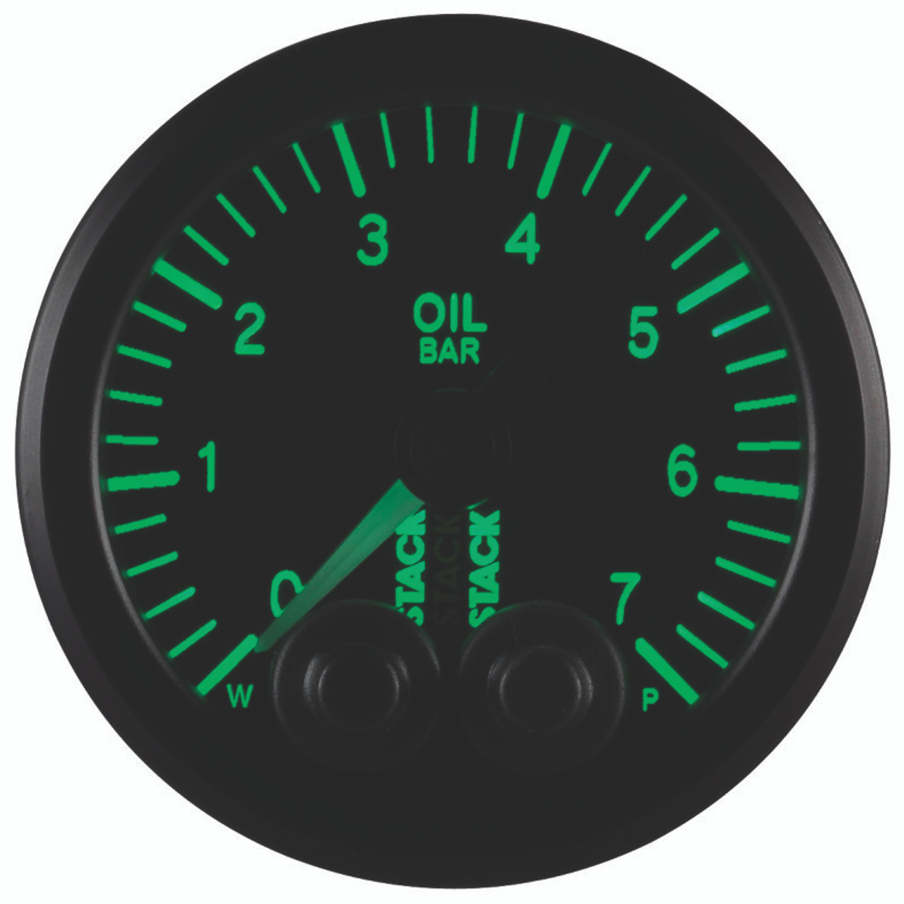 Autometer Stack 52mm 0-7 Bar M10 Male Pro-Control Oil Pressure Gauge - Black - ST3501