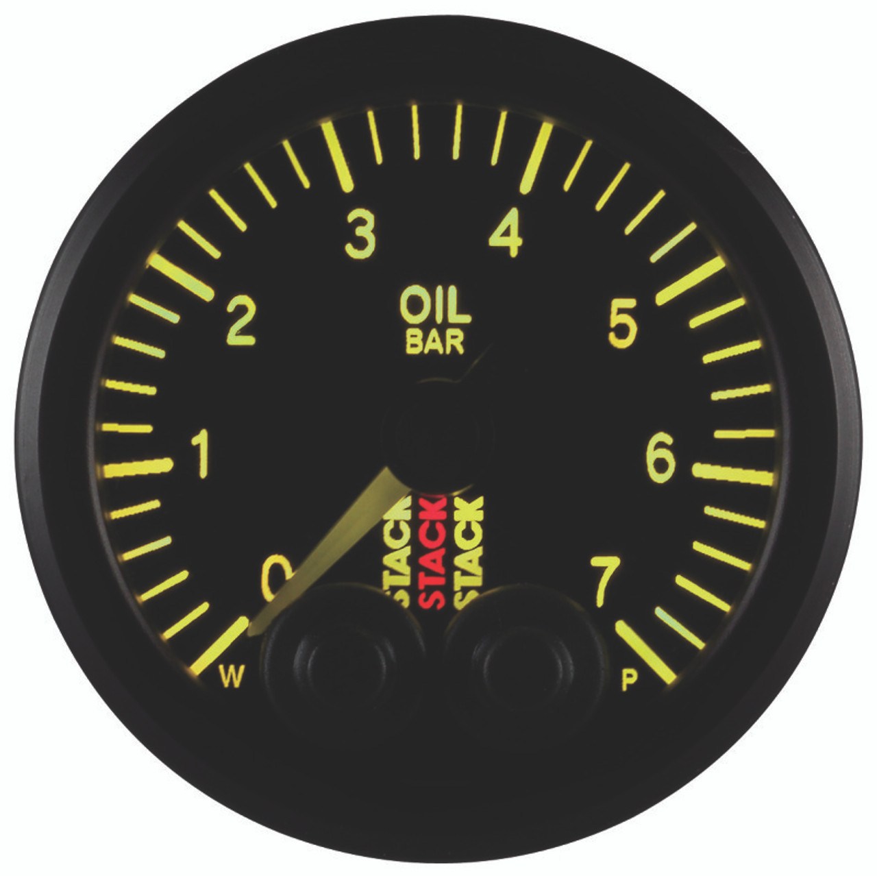 Autometer Stack 52mm 0-7 Bar M10 Male Pro-Control Oil Pressure Gauge - Black - ST3501