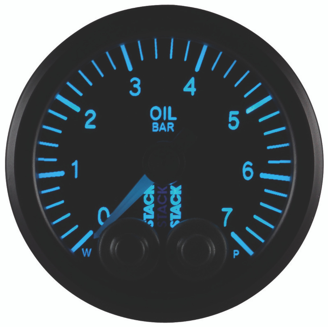 Autometer Stack 52mm 0-7 Bar M10 Male Pro-Control Oil Pressure Gauge - Black - ST3501