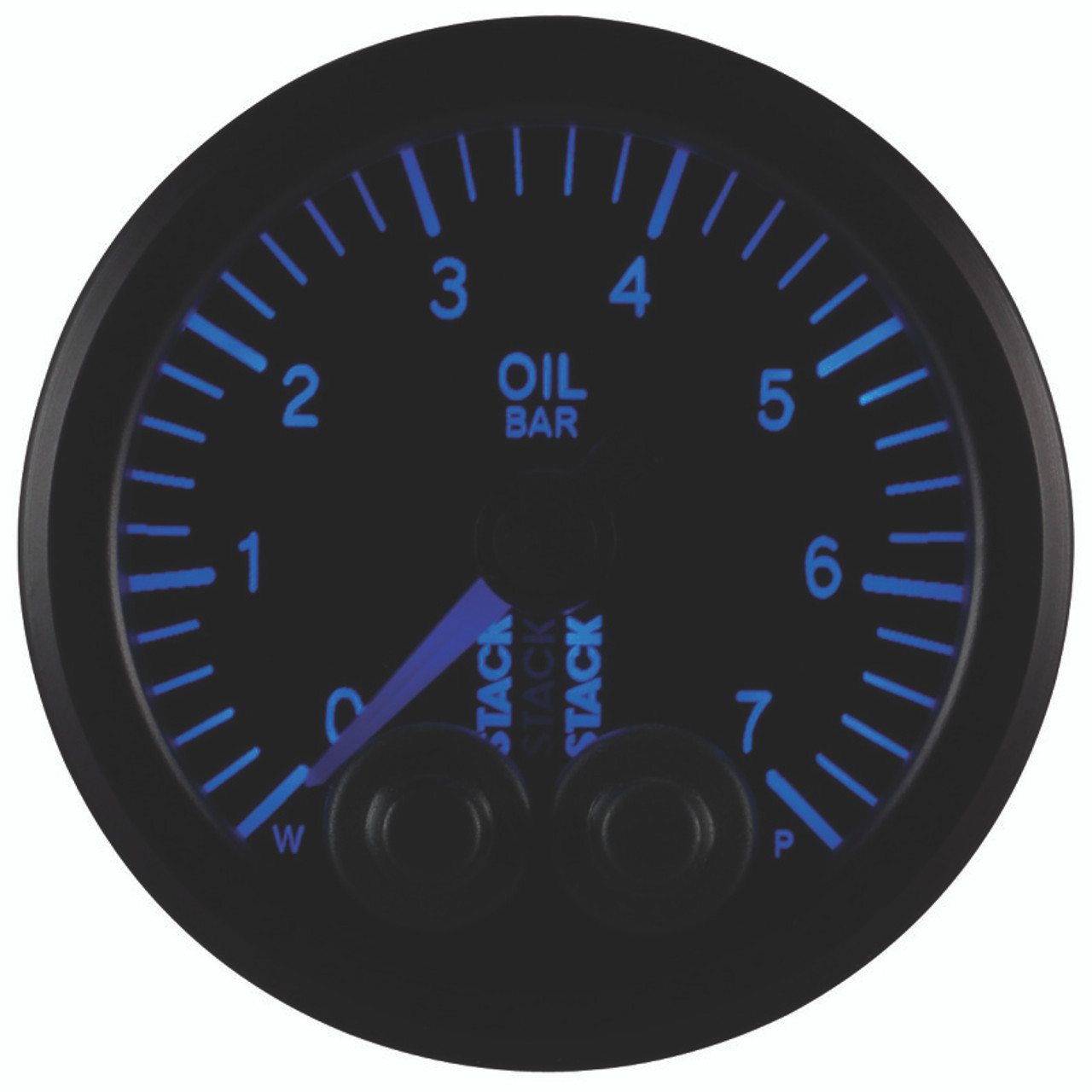 Autometer Stack 52mm 0-7 Bar M10 Male Pro-Control Oil Pressure Gauge - Black - ST3501