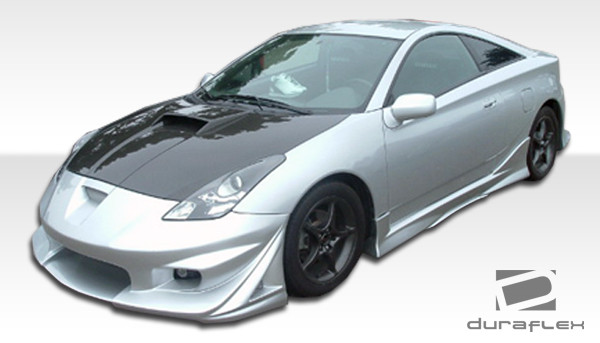 2000-2005 Toyota Celica Duraflex Vader SE Body Kit - 4 Piece - Includes Vader SE Front Bumper Cover (100200) Vader SE Rear Bumper Cover (100201) Vader SE Side Skirts Rocker Panels (100202) / Vehicle Year Make Model Trim - 2000-2005-Toyota Celica ALL / Product Type - Kit / Style Name -Vader / Kit Material - FRP (Fiberglass Reinforced Plastics) / Notes -