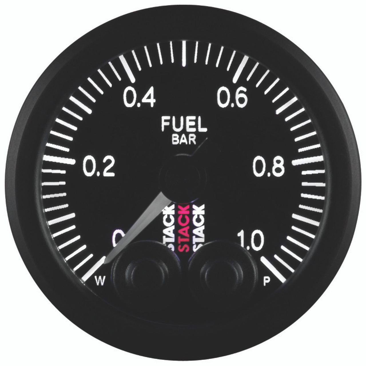 Autometer Stack 52mm 0-1 Bar M10 Male Pro-Control Fuel Pressure Gauge - Black - ST3503