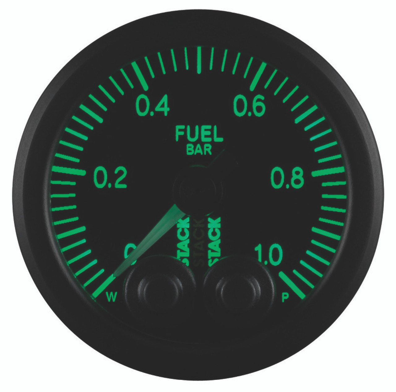 Autometer Stack 52mm 0-1 Bar M10 Male Pro-Control Fuel Pressure Gauge - Black - ST3503