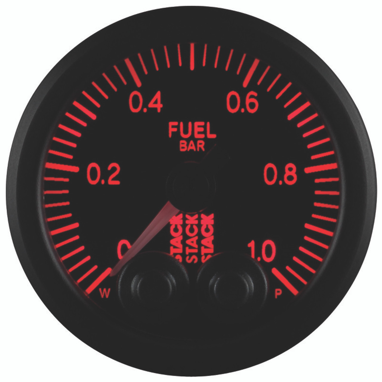 Autometer Stack 52mm 0-1 Bar M10 Male Pro-Control Fuel Pressure Gauge - Black - ST3503