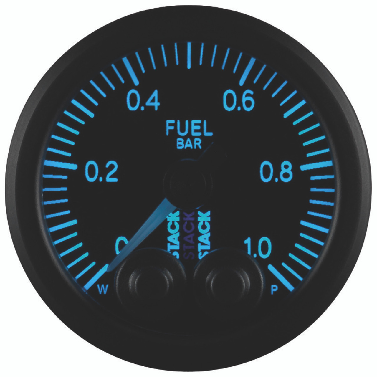 Autometer Stack 52mm 0-1 Bar M10 Male Pro-Control Fuel Pressure Gauge - Black - ST3503